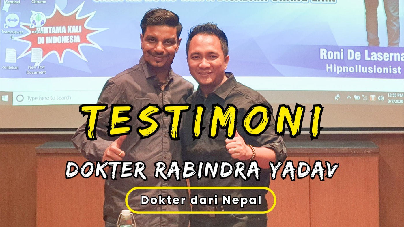 Dokter Rabindra Yadav, alumni Hipnotis Halus dari Nepal